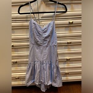 Parker blue and white striped sundress XS